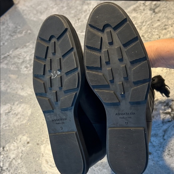 NEW Aquatalia Caliana Waterproof Quilted Leather Wedge Boots Size 9 - Picture 9 of 10